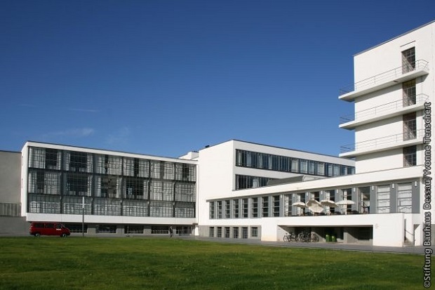Budova v štýle architektúry Bauhaus v meste Dessau, je historickou metropola Anhaltska.